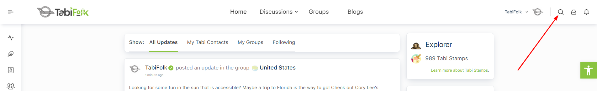 Search button